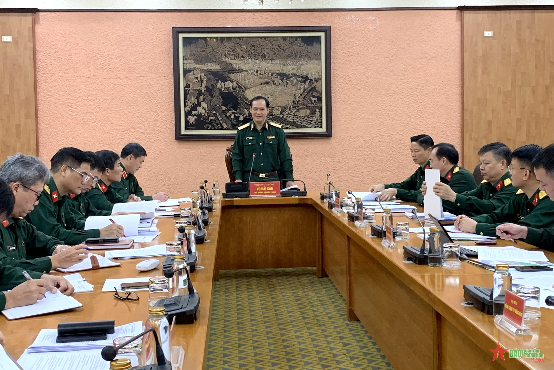 Thượng tướng Vũ Hải Sản làm việc với Tổng công ty Đông Bắc